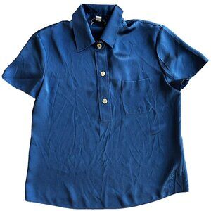 Vince Silk Short-Sleeve Polo Shirt